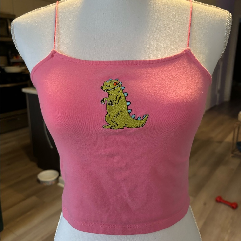 Hot Pink Nickelodeon Dinosaur Tank Top